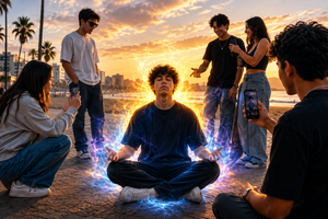 “Farmear aura” es una expresión nacida en internet que ya se ve en Manabí y toma fuerza entre la Generación Z.